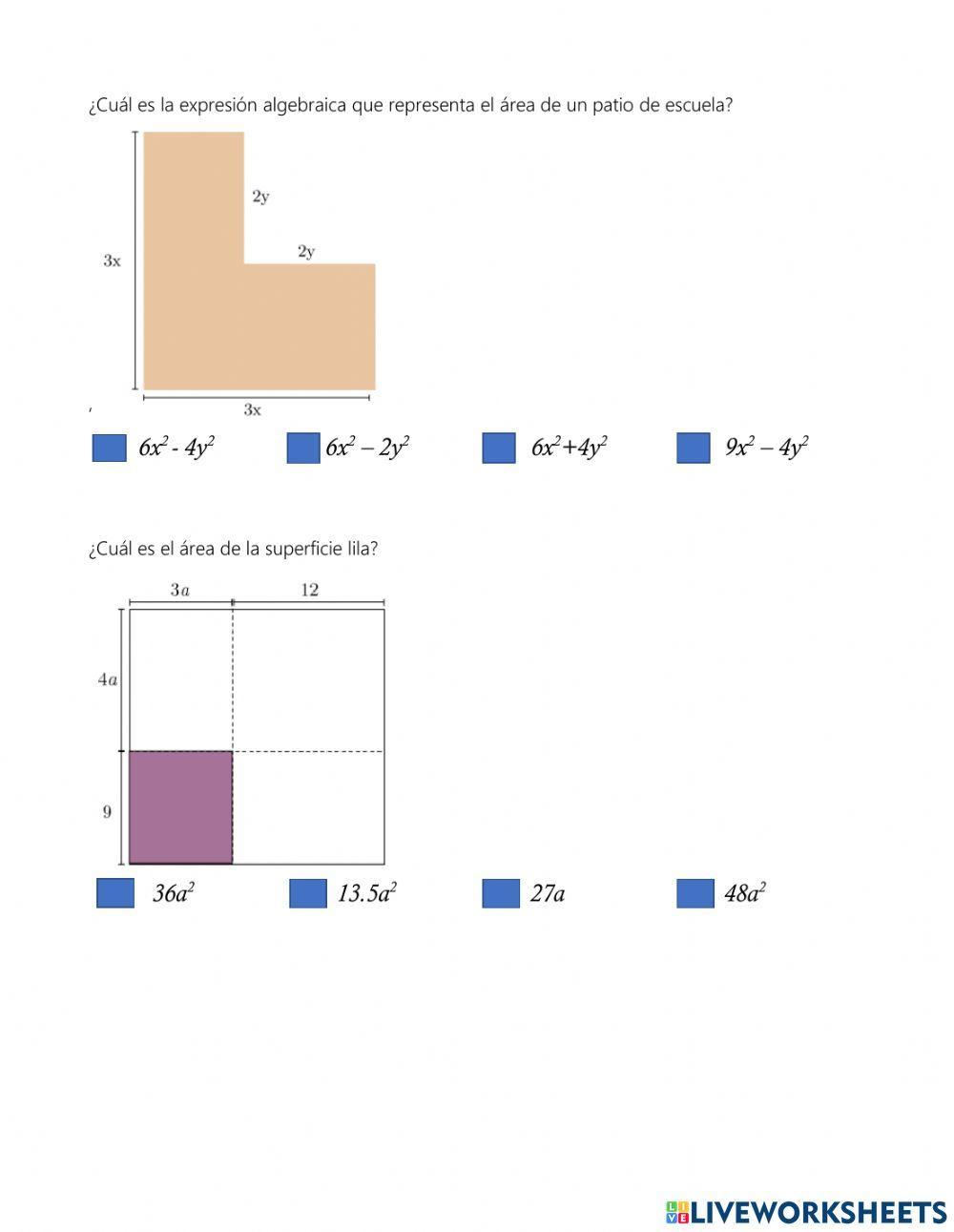 Expresiones equivalentes en superficies