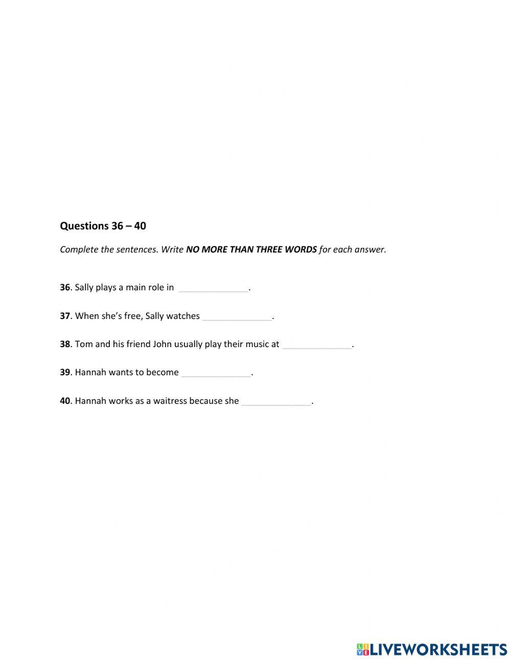 Grade 6 Reading Test