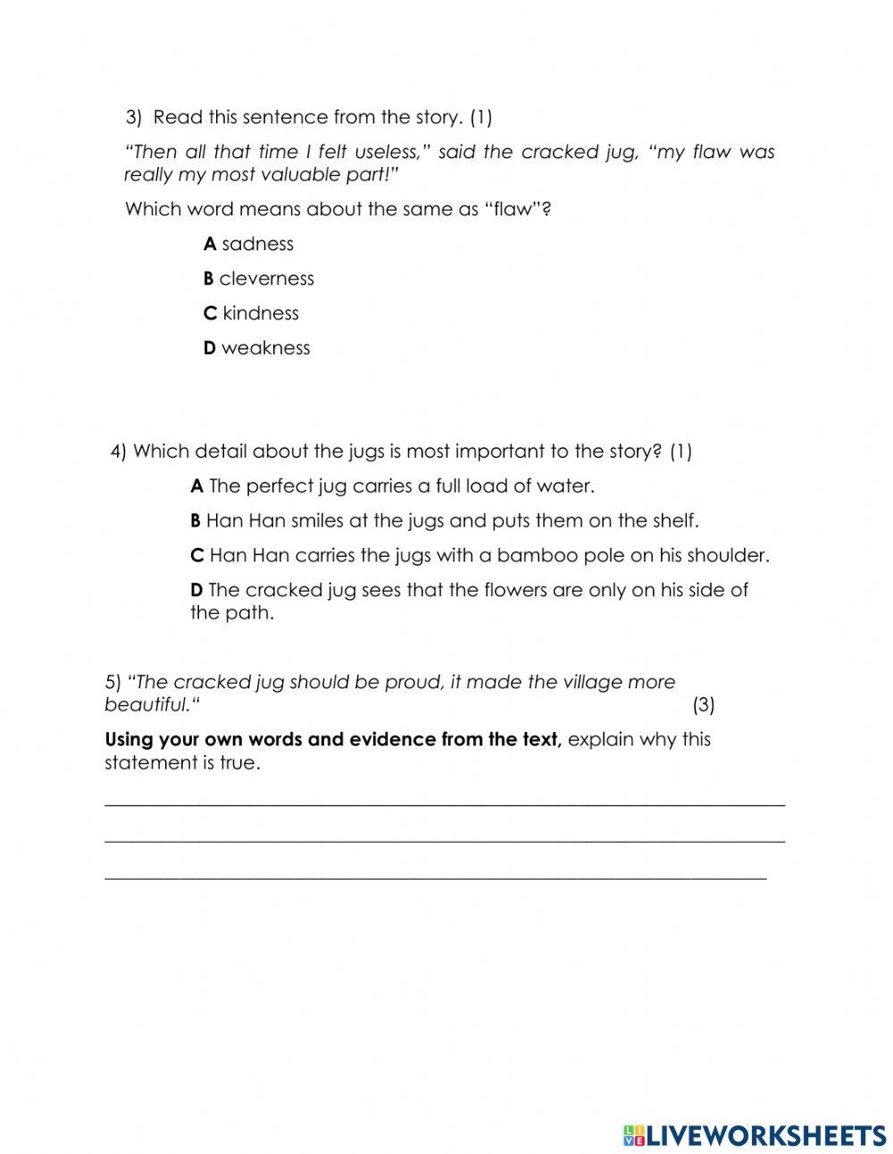 Grade 4 Reading Comprehension