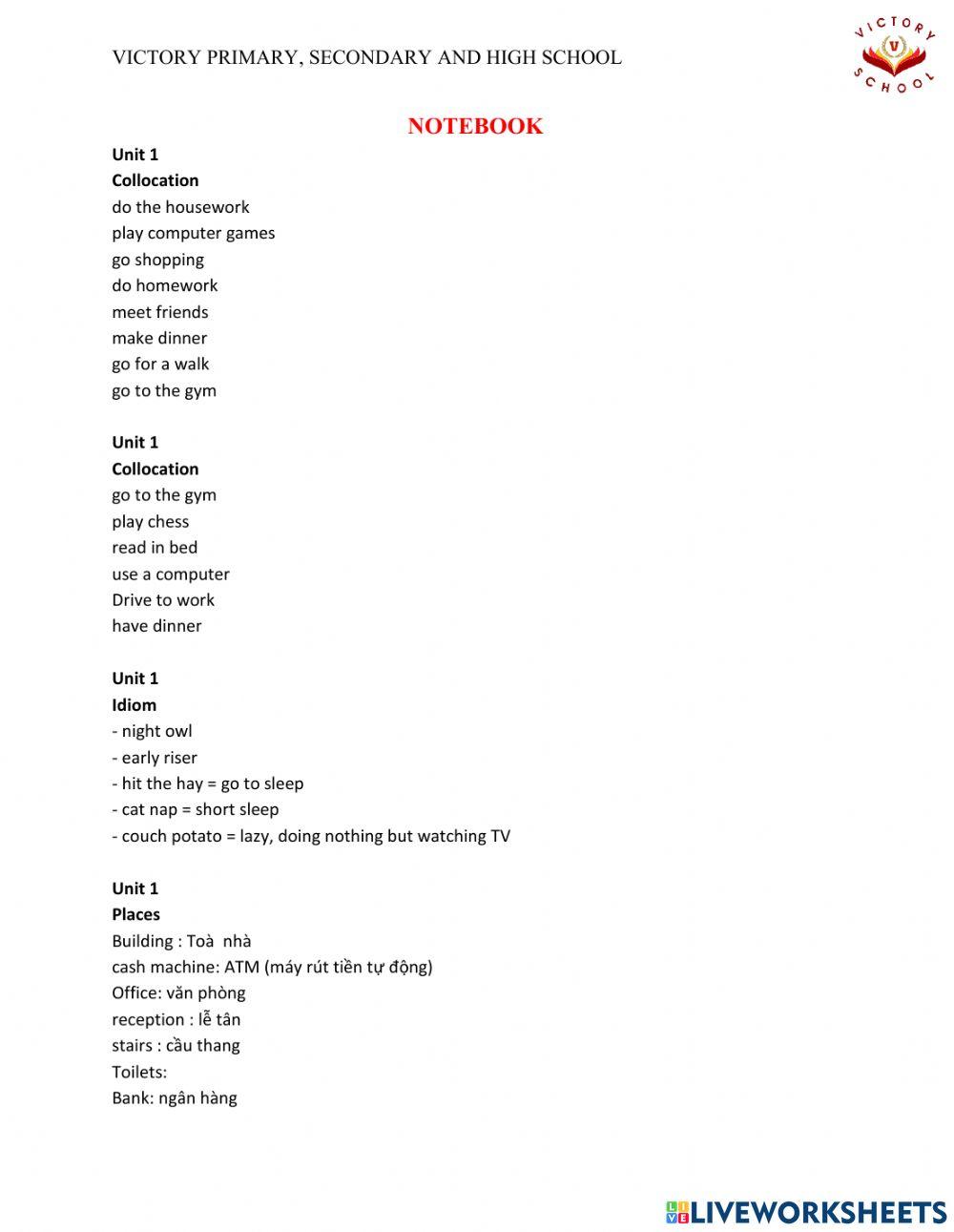 Foundation Notebook Part 1