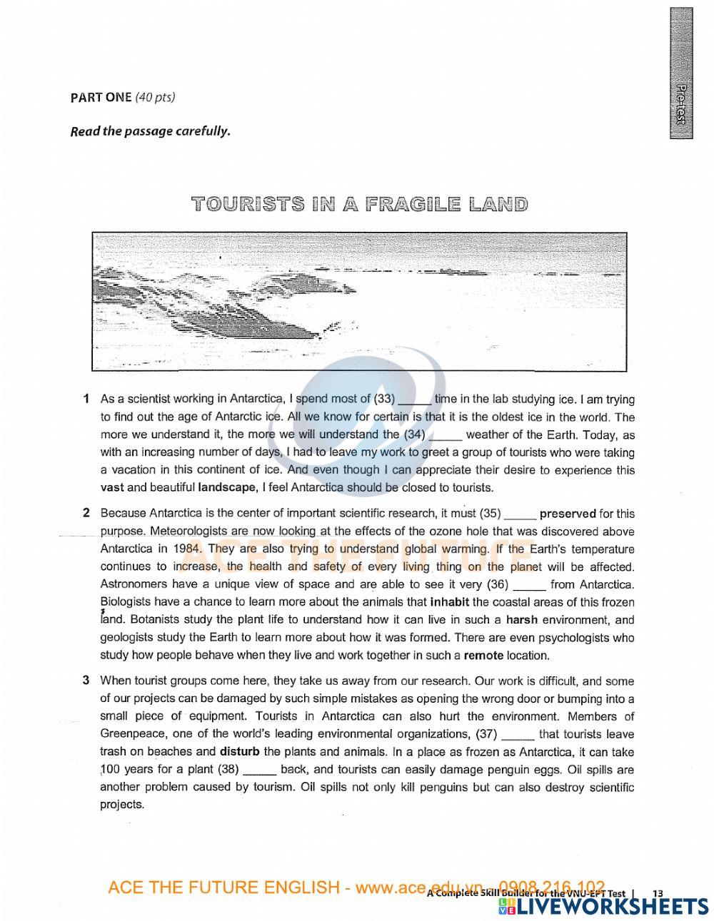 Practice reading test 1