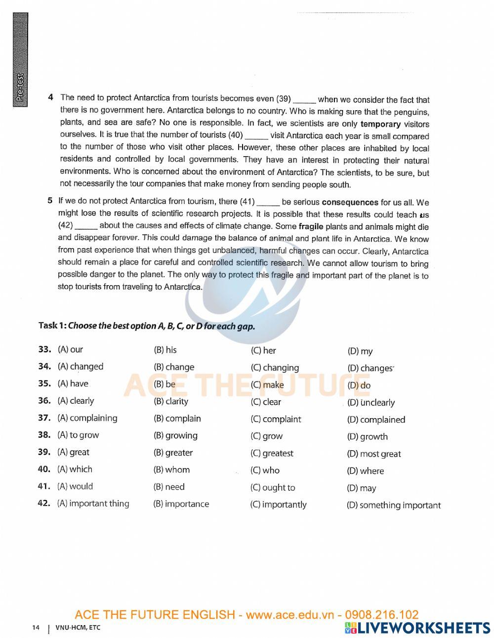 Practice reading test 1
