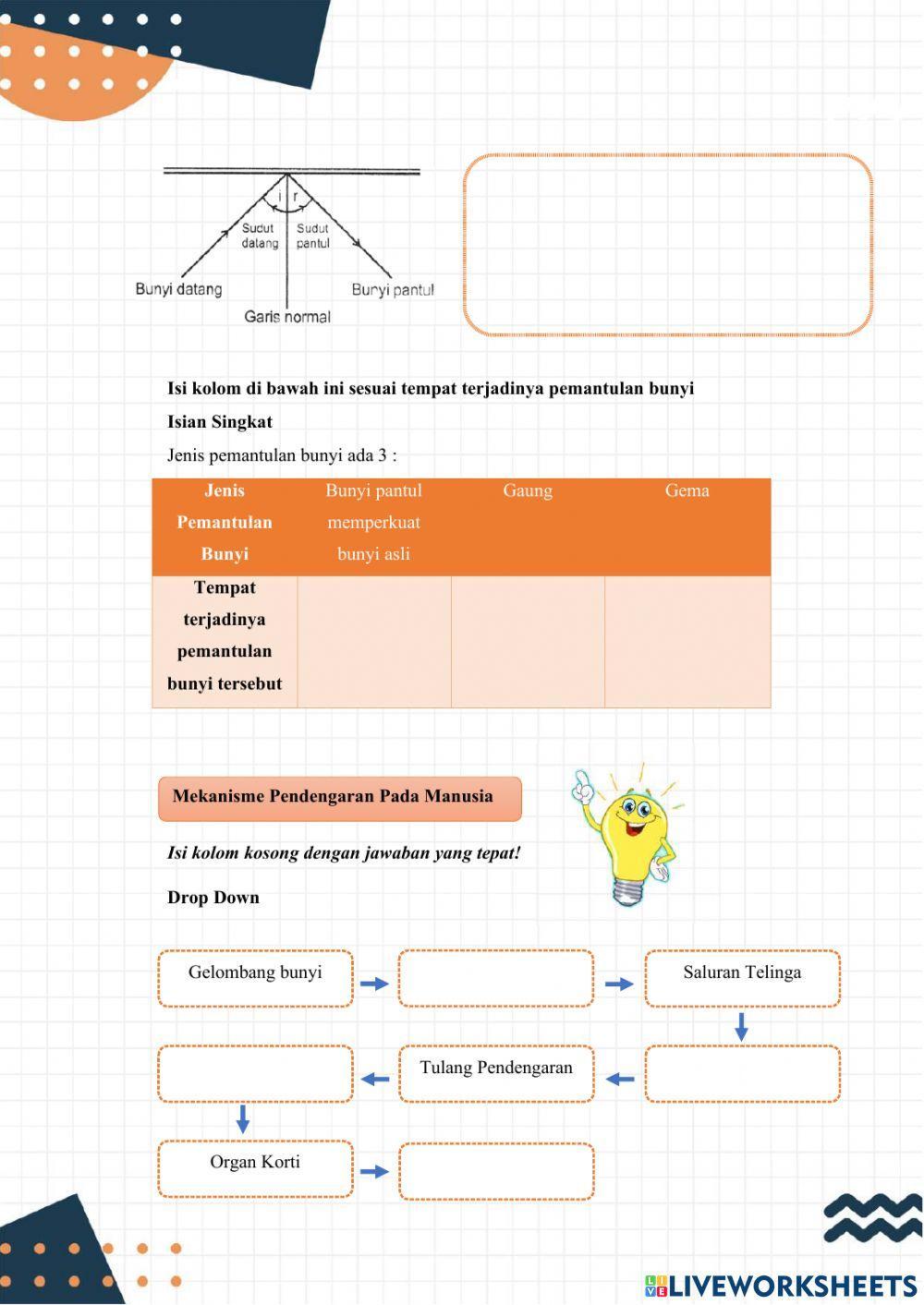 E-LKPD Materi Bunyi kelas VIII untuk SMP-MTs