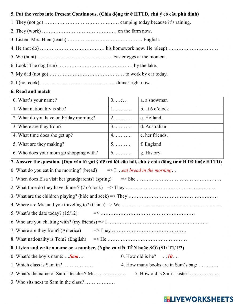 Group 3 - What's the date today cont.