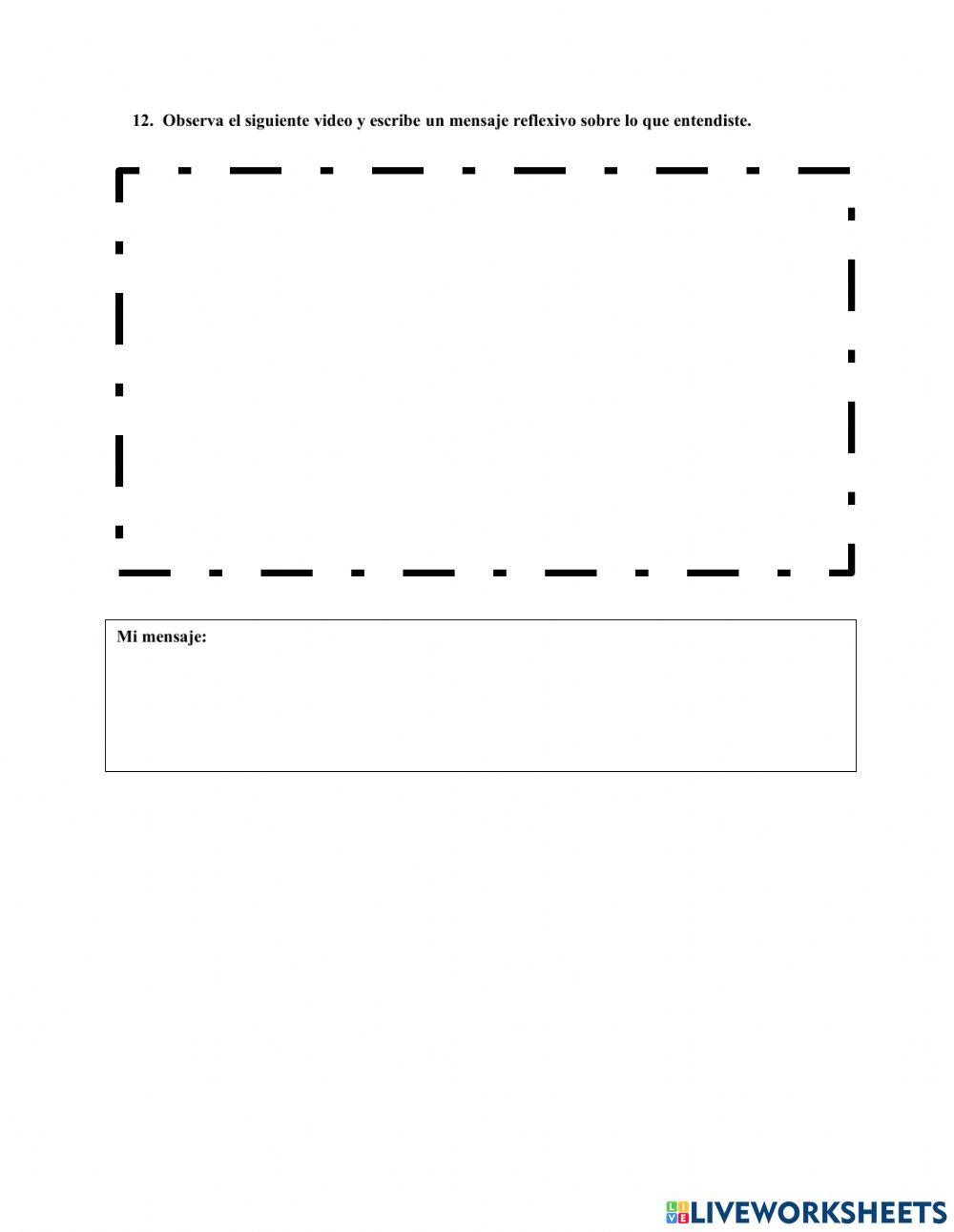 Examen de ciencias naturales 1° parcial - 2° quimestre