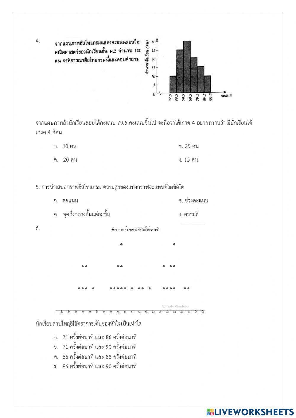 ข้อสอบท้ายหน่วย