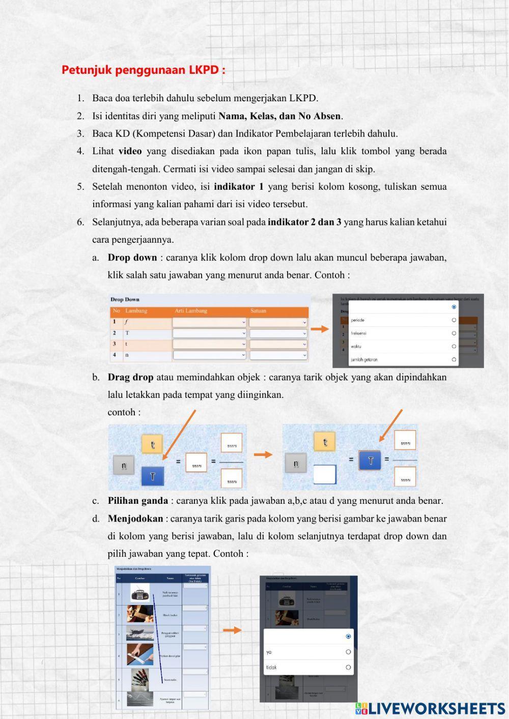 E-LKPD Materi Getaran kelas VIII untuk SMP-MTs