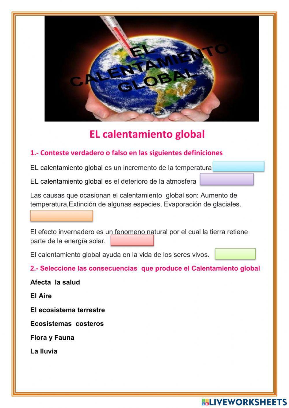 El calentamiento global