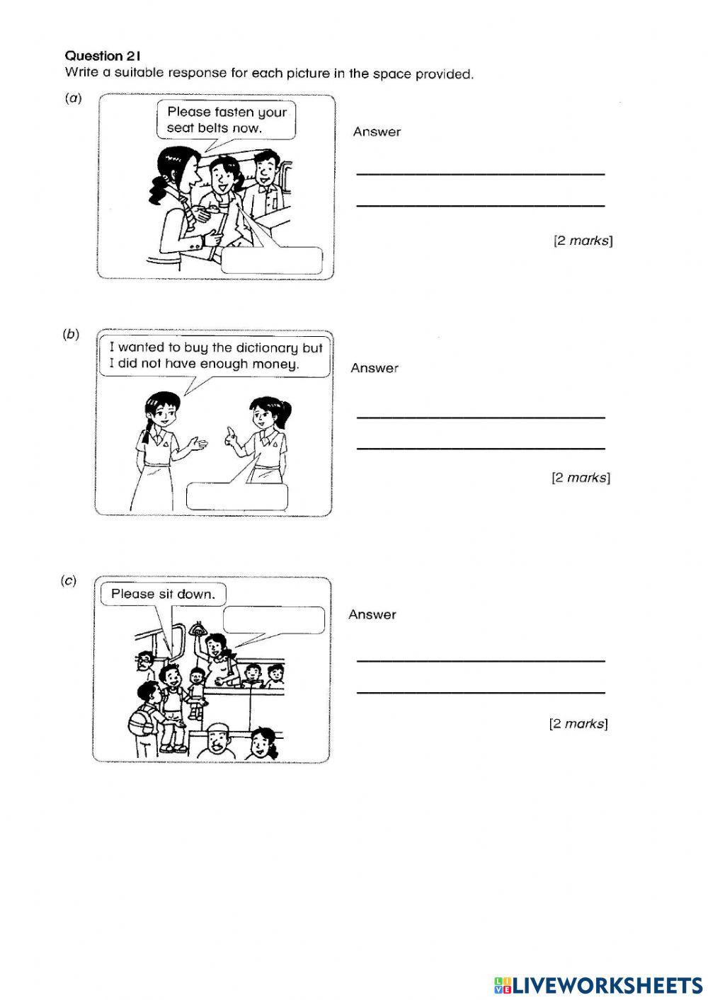 English - Standard 4 - Paper 1