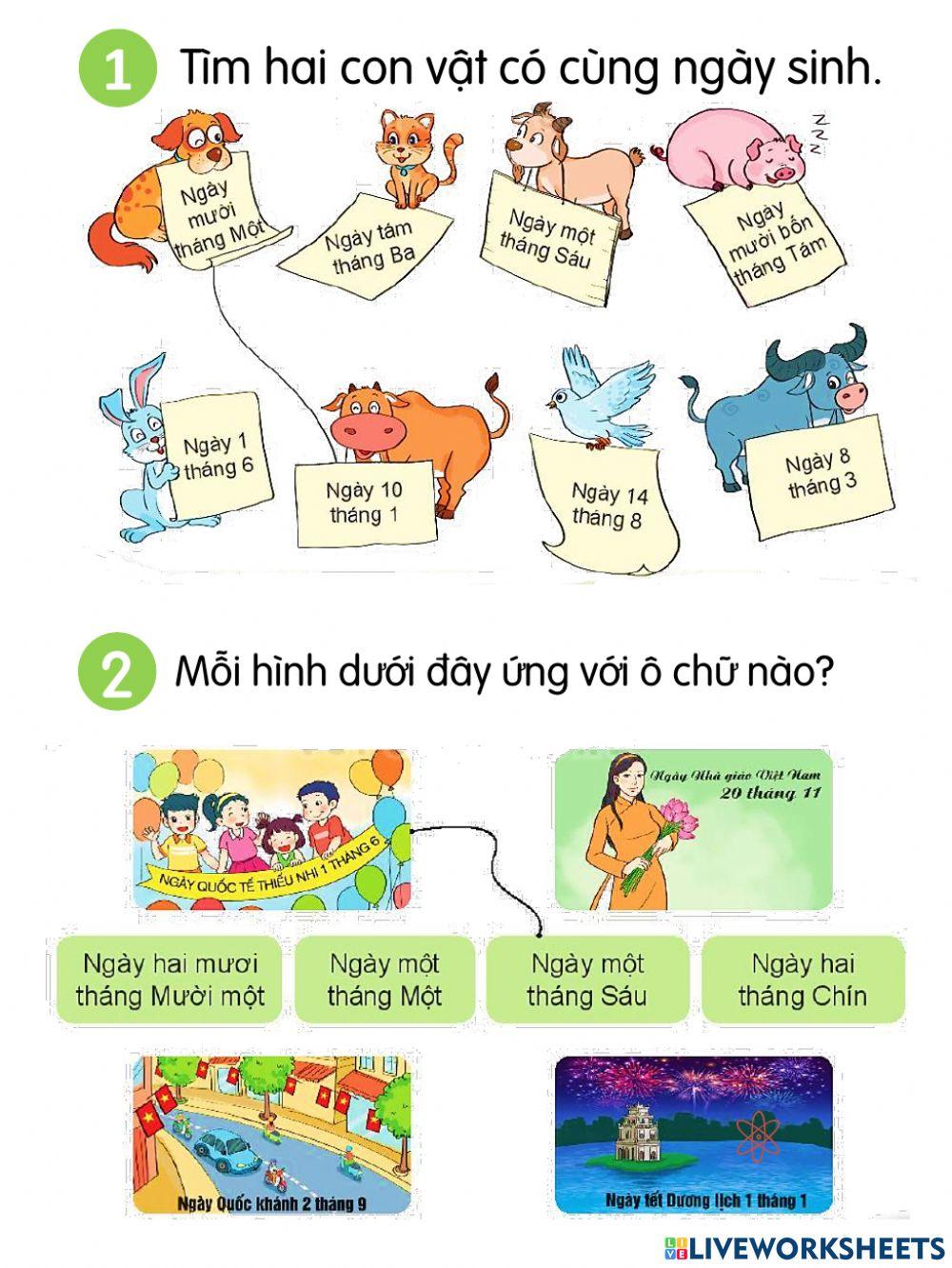 LWS bài Ngày - tháng