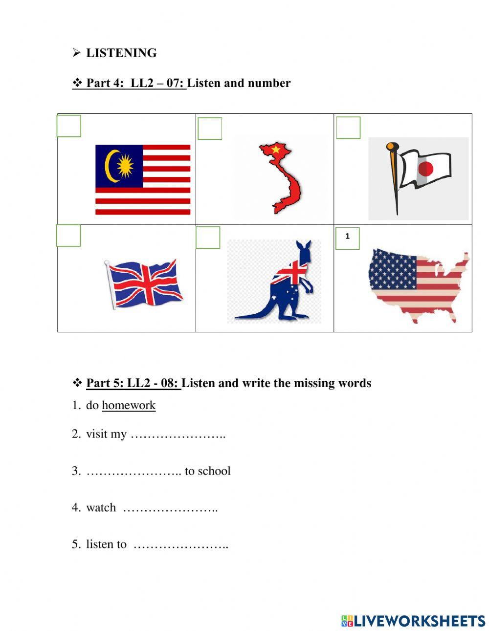 Grade 4- LL2- review test 2