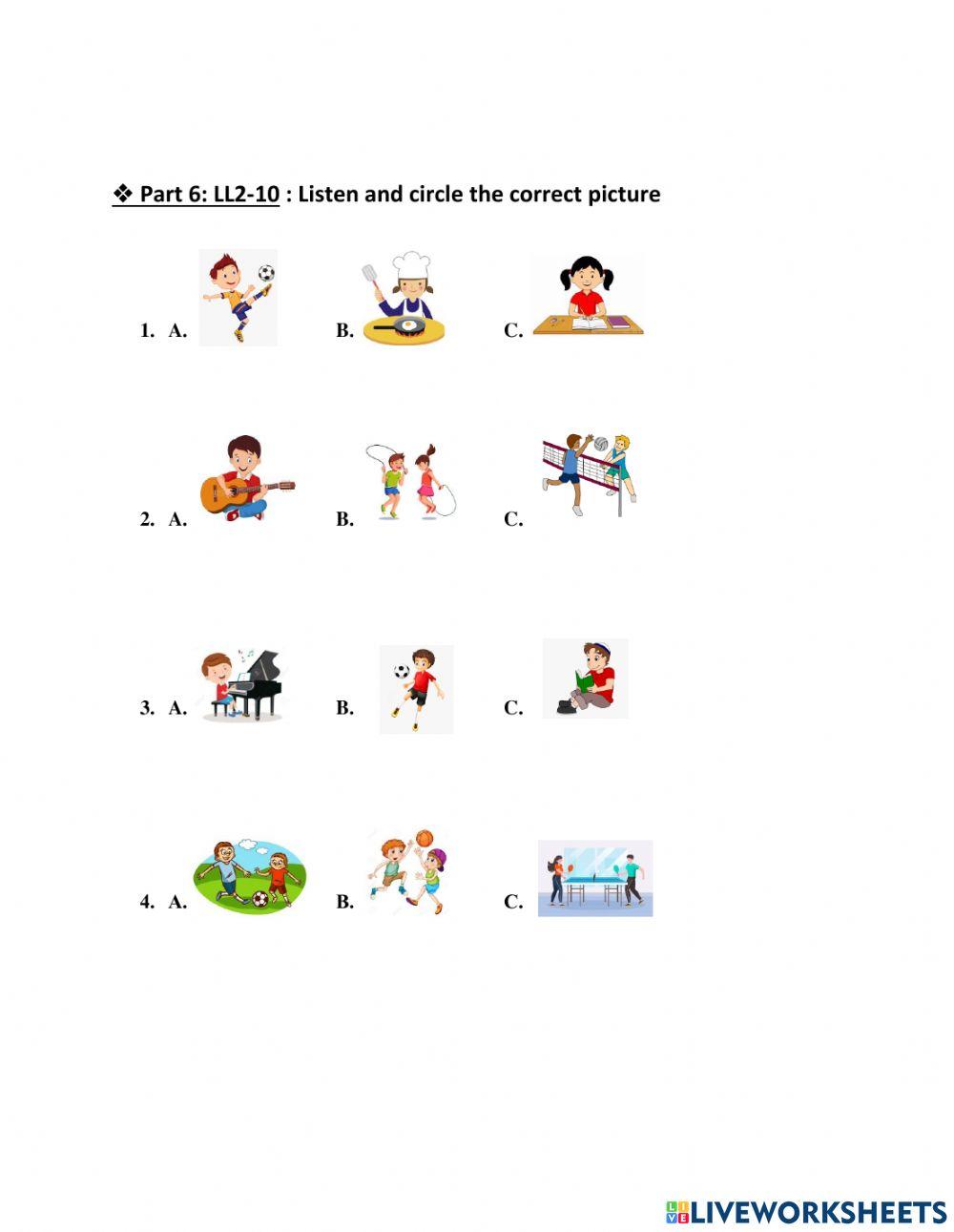 Grade 4- LL2- review test 2