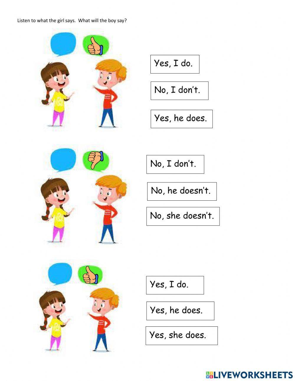 Like Or Don t Like Online Exercise Live Worksheets like-or-don-t-like-online-exercise-live-worksheets
