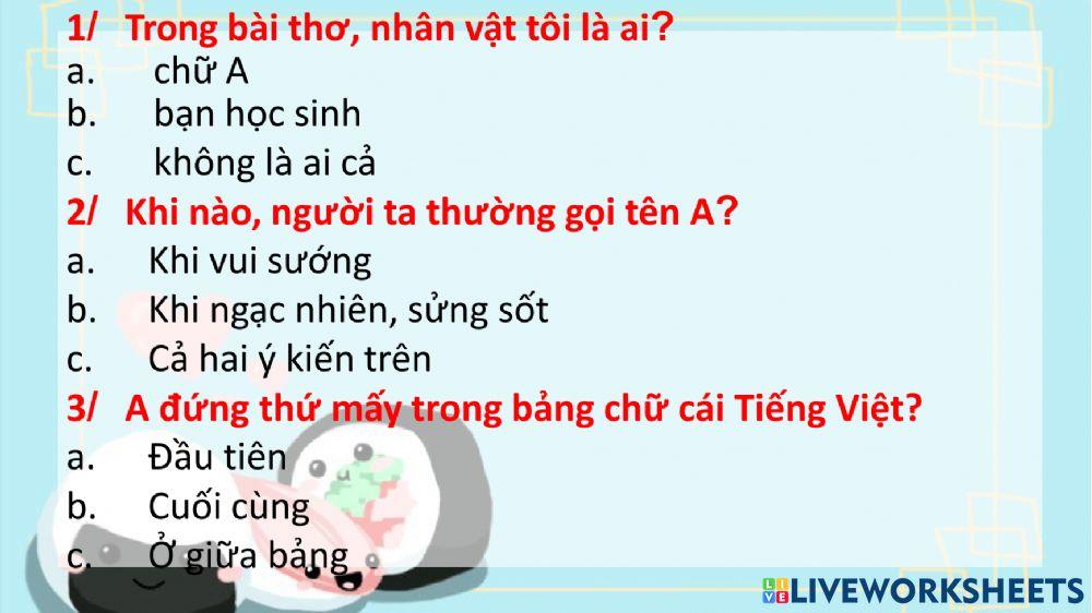 Phiếu bài tập Tiếng Việt