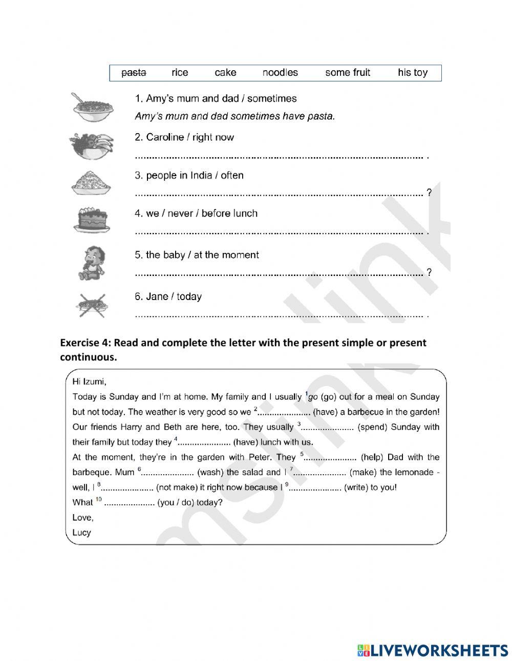 Present Simple vs Present Continuous
