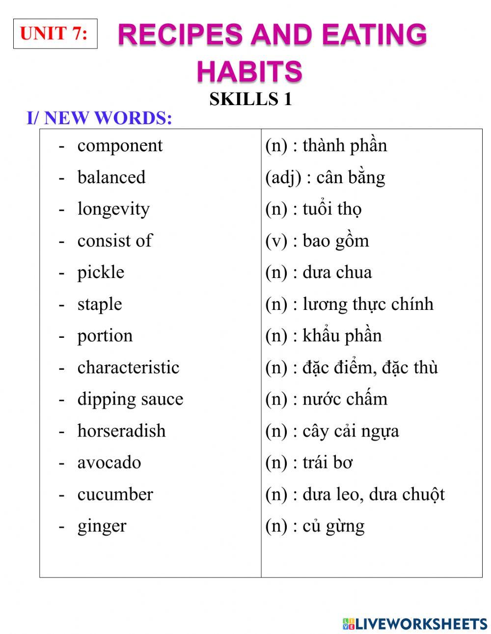 English 9- unit 7- skills 1