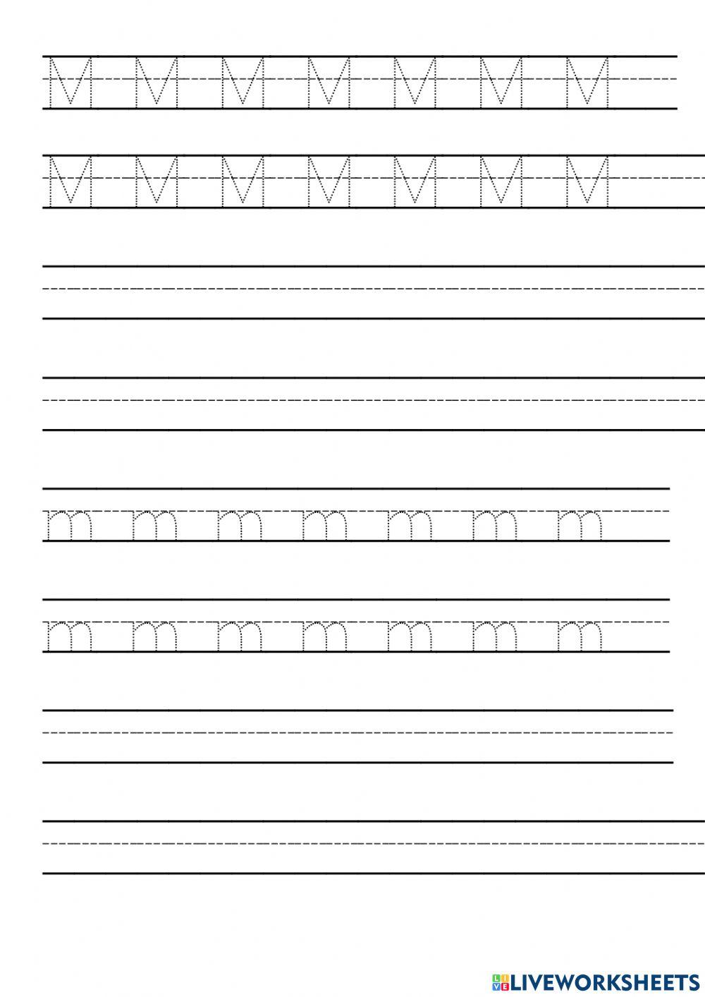 Handwriting online pdf activity | Live Worksheets