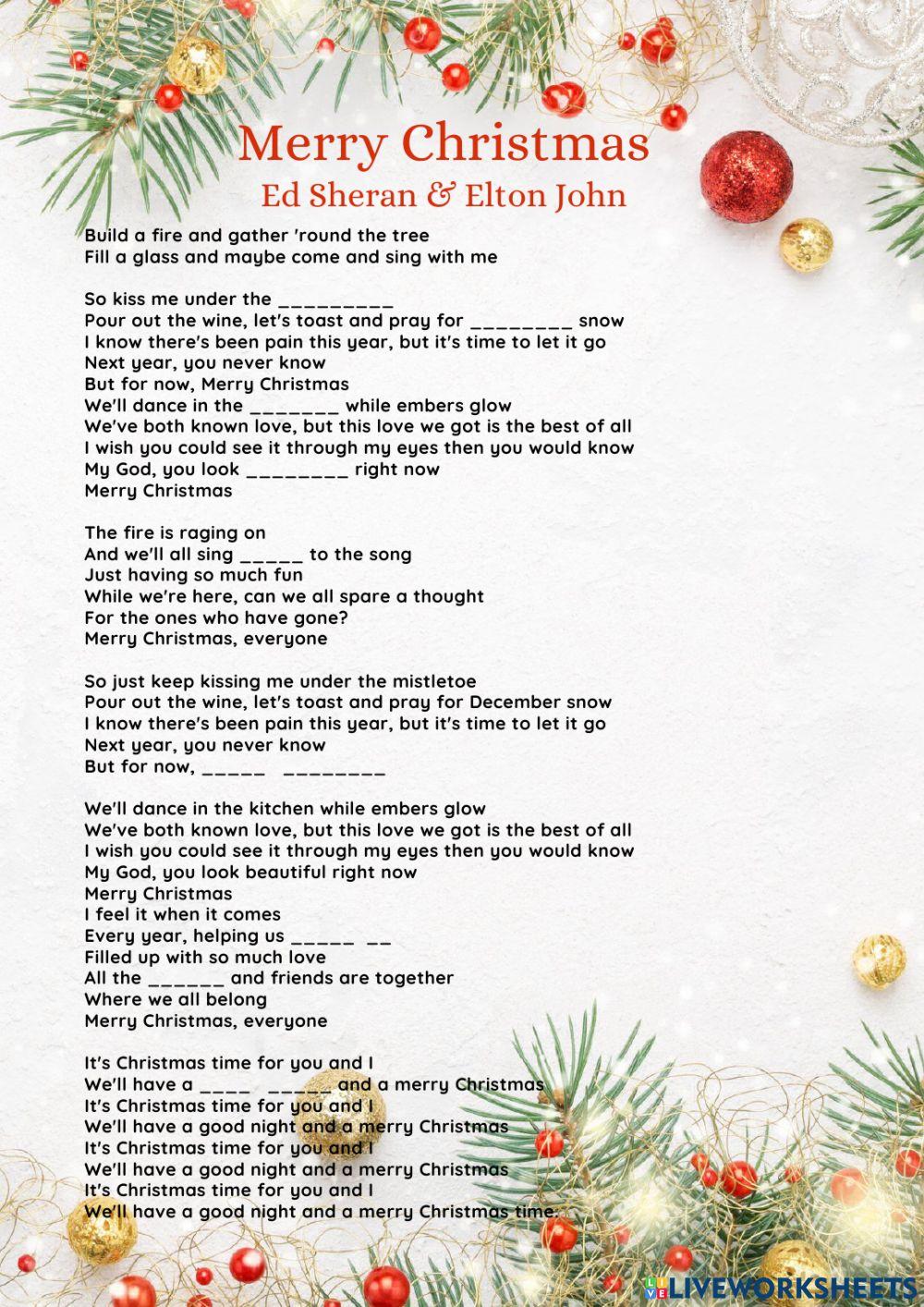 Merry Christmas Ed Sheran & Elton John