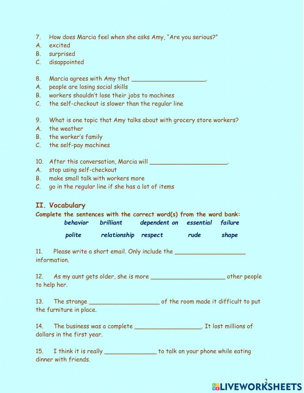 Ls bk - 2 unit 1 - 4 revision