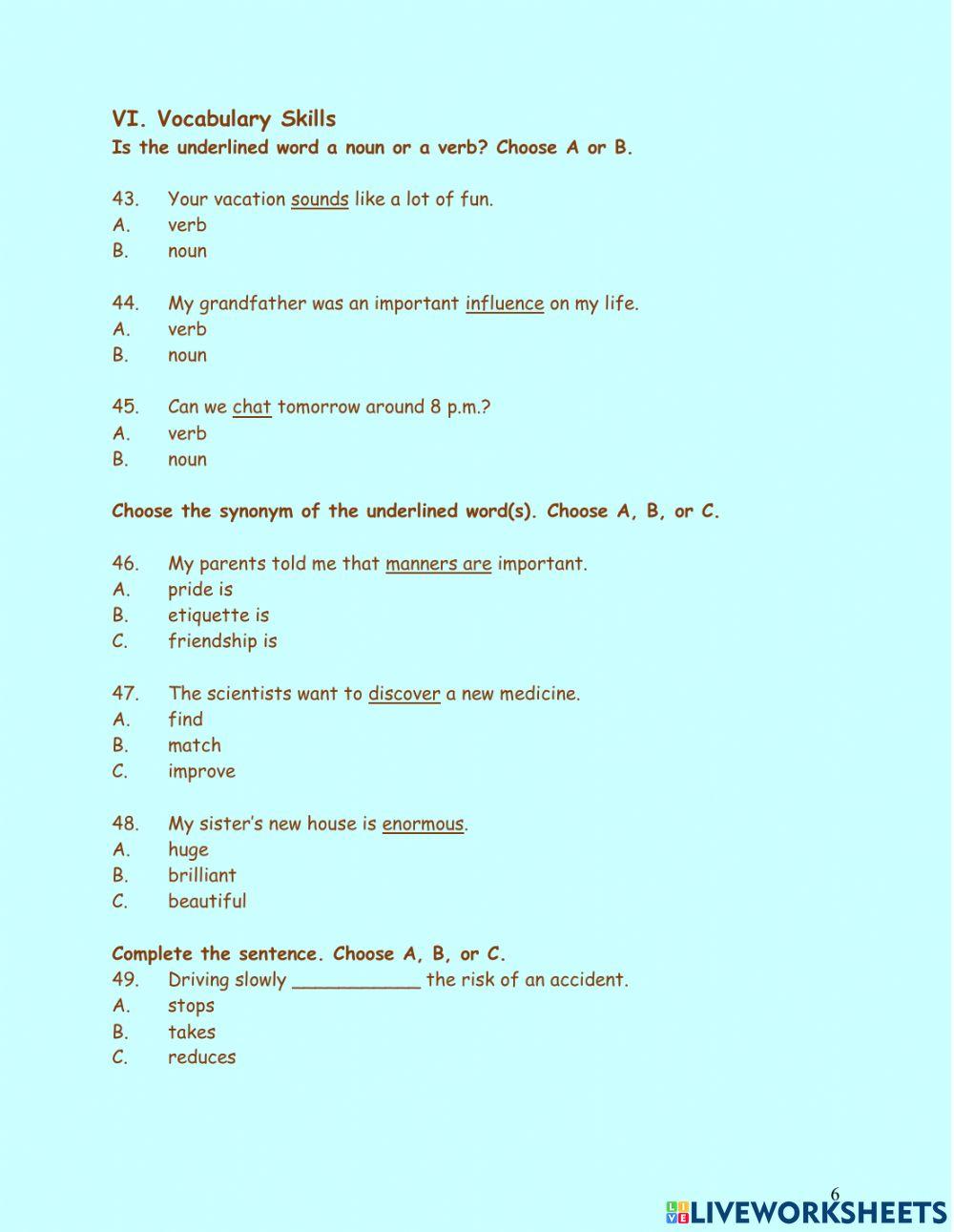 Ls bk - 2 unit 1 - 4 revision