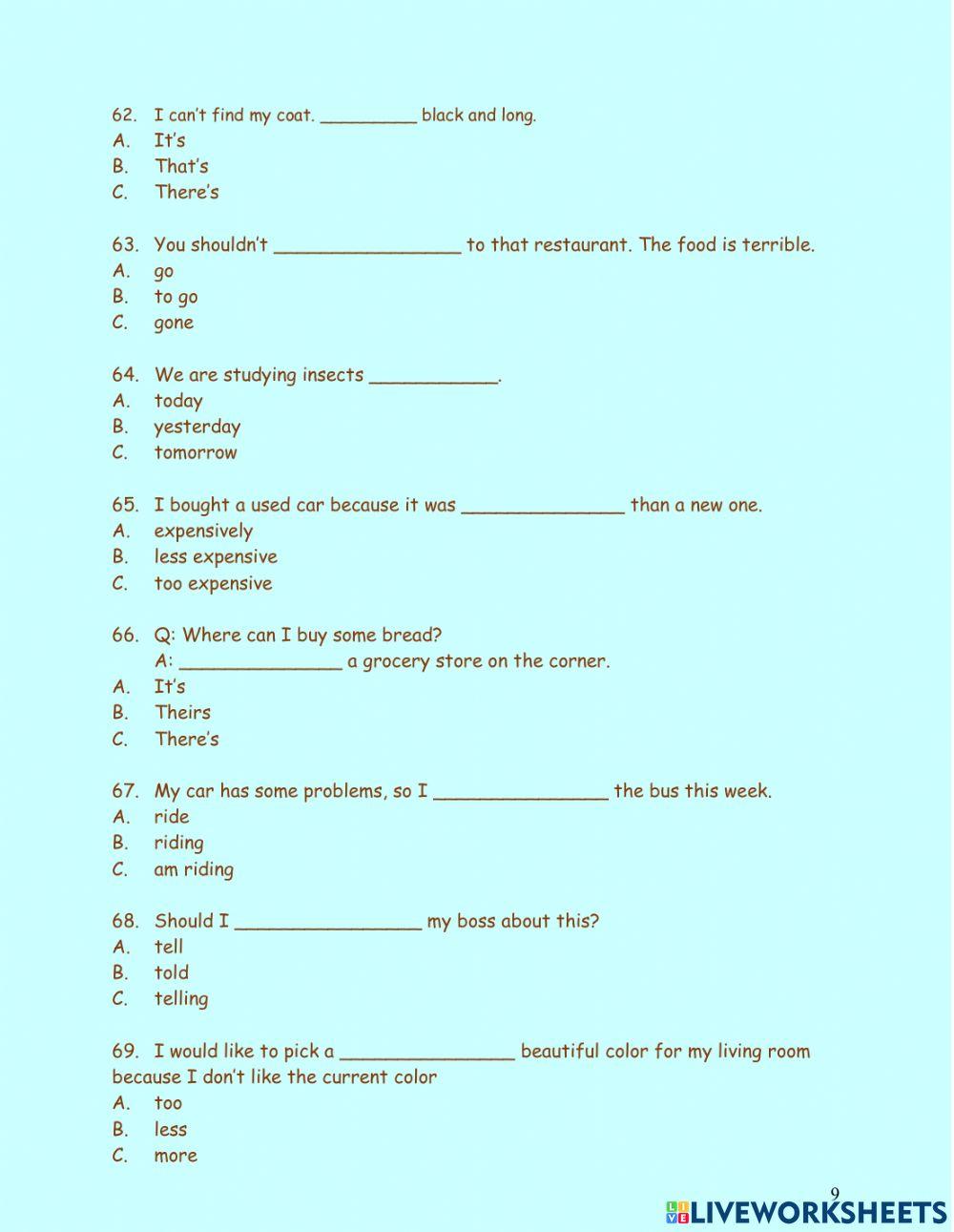 Ls bk - 2 unit 1 - 4 revision