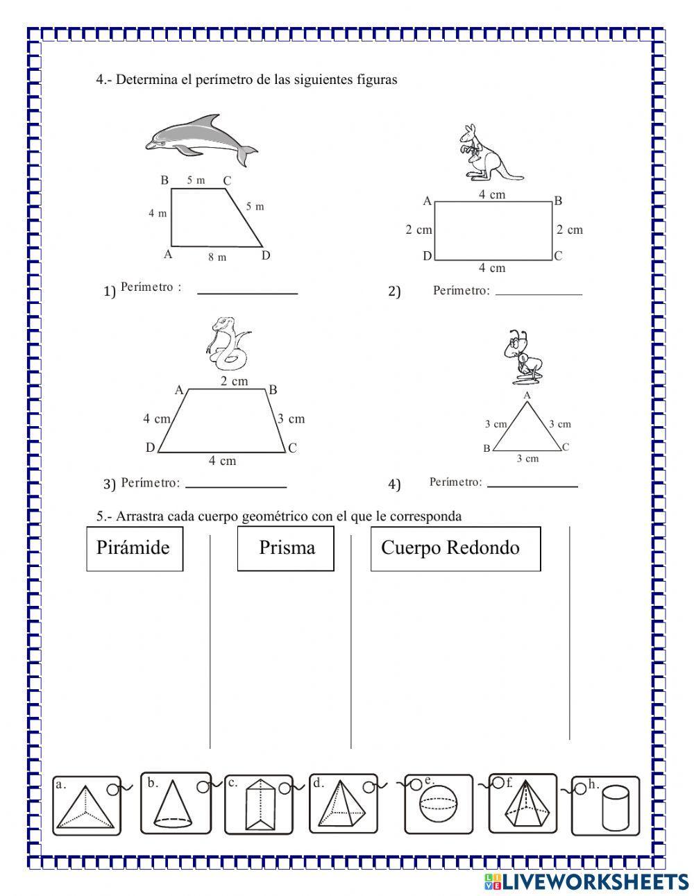 Evaluación final de geometría