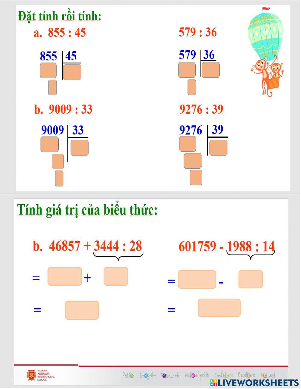 Tuần 15 - toán - thứ 5