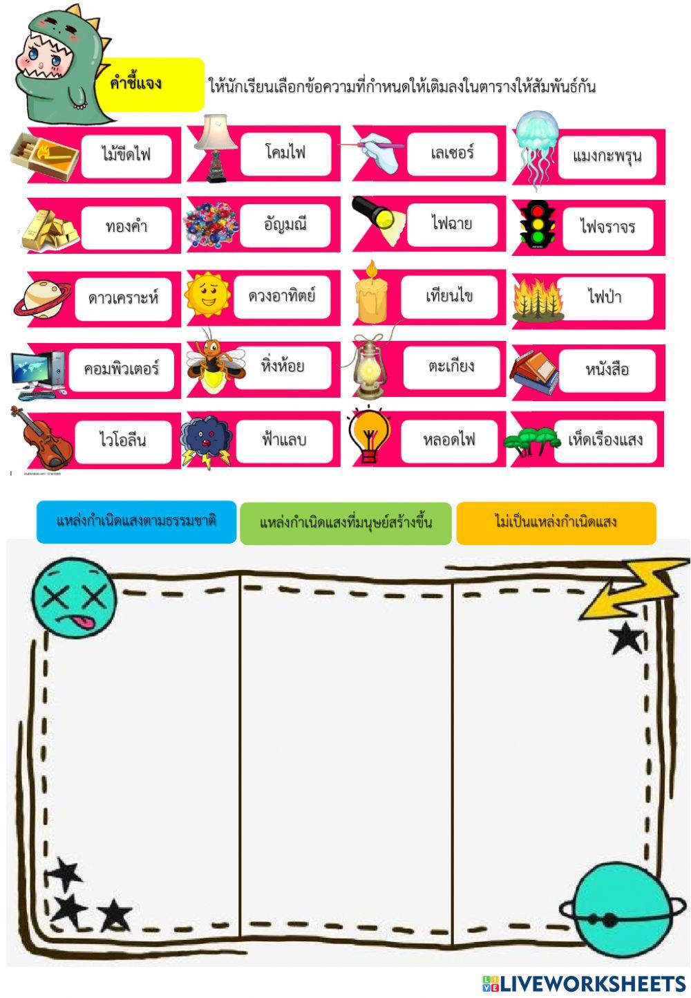 แหล่งกำเนิดแสง