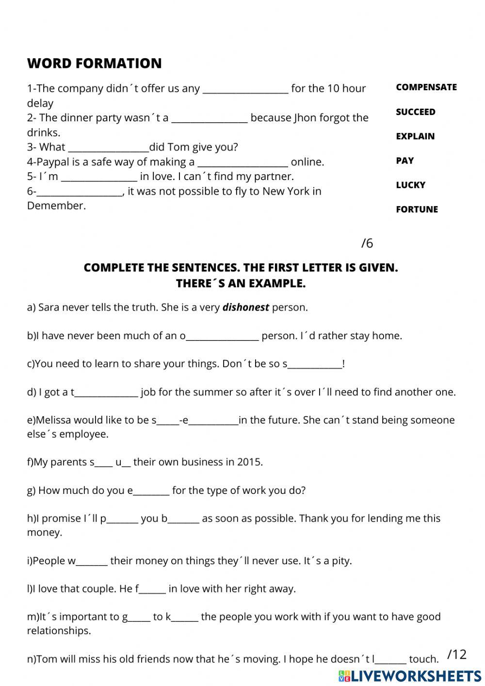 Final english b1 + test