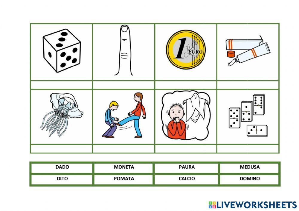 Abbinamento parola immagine