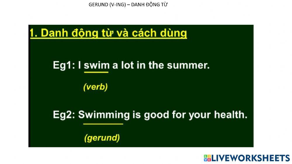 Gerund part 1