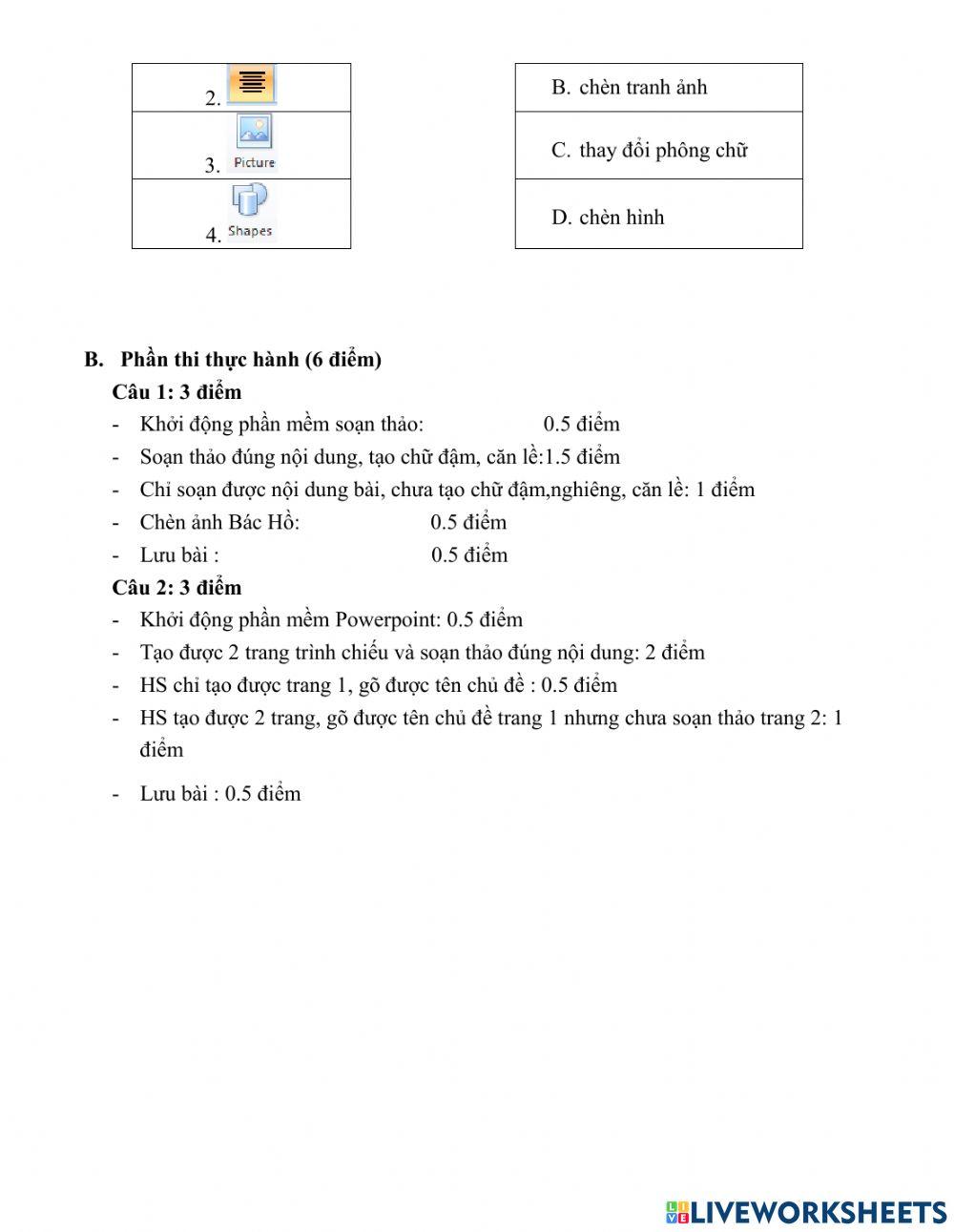 Đè kiểm tra học kì 1