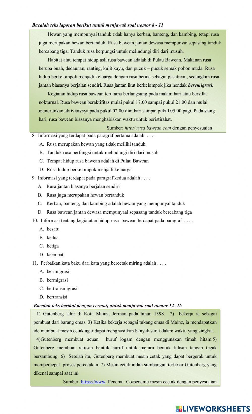 PAS Bahasa Indonesiia