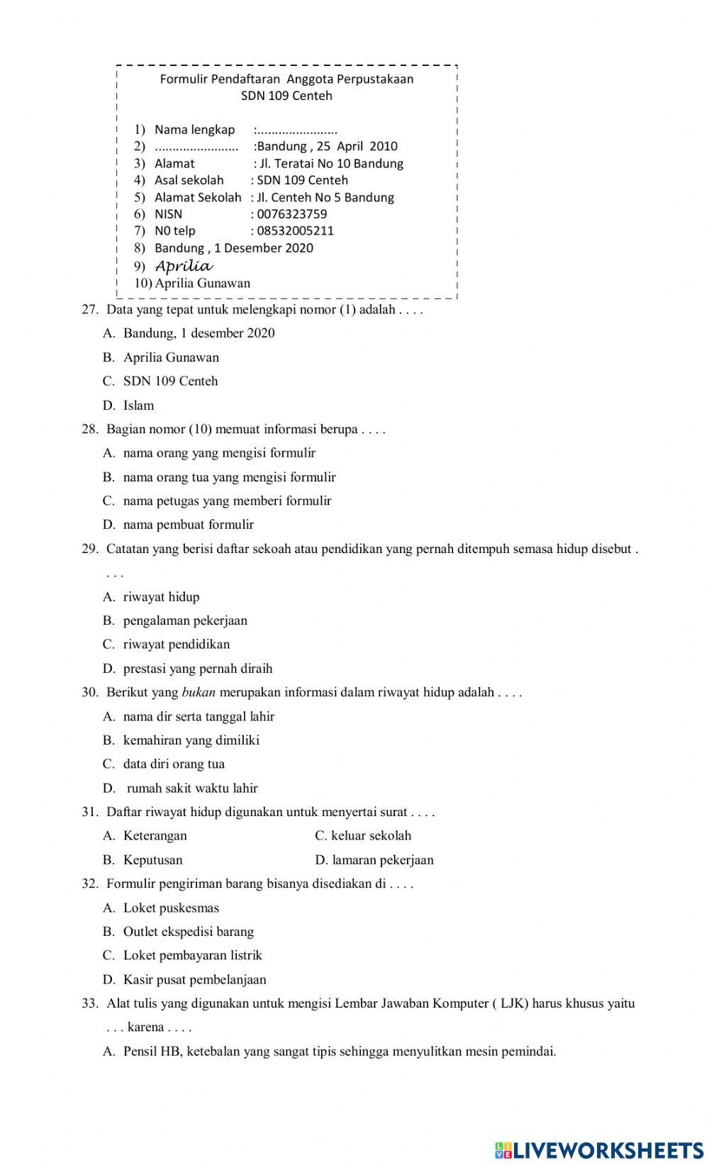 PAS Bahasa Indonesiia