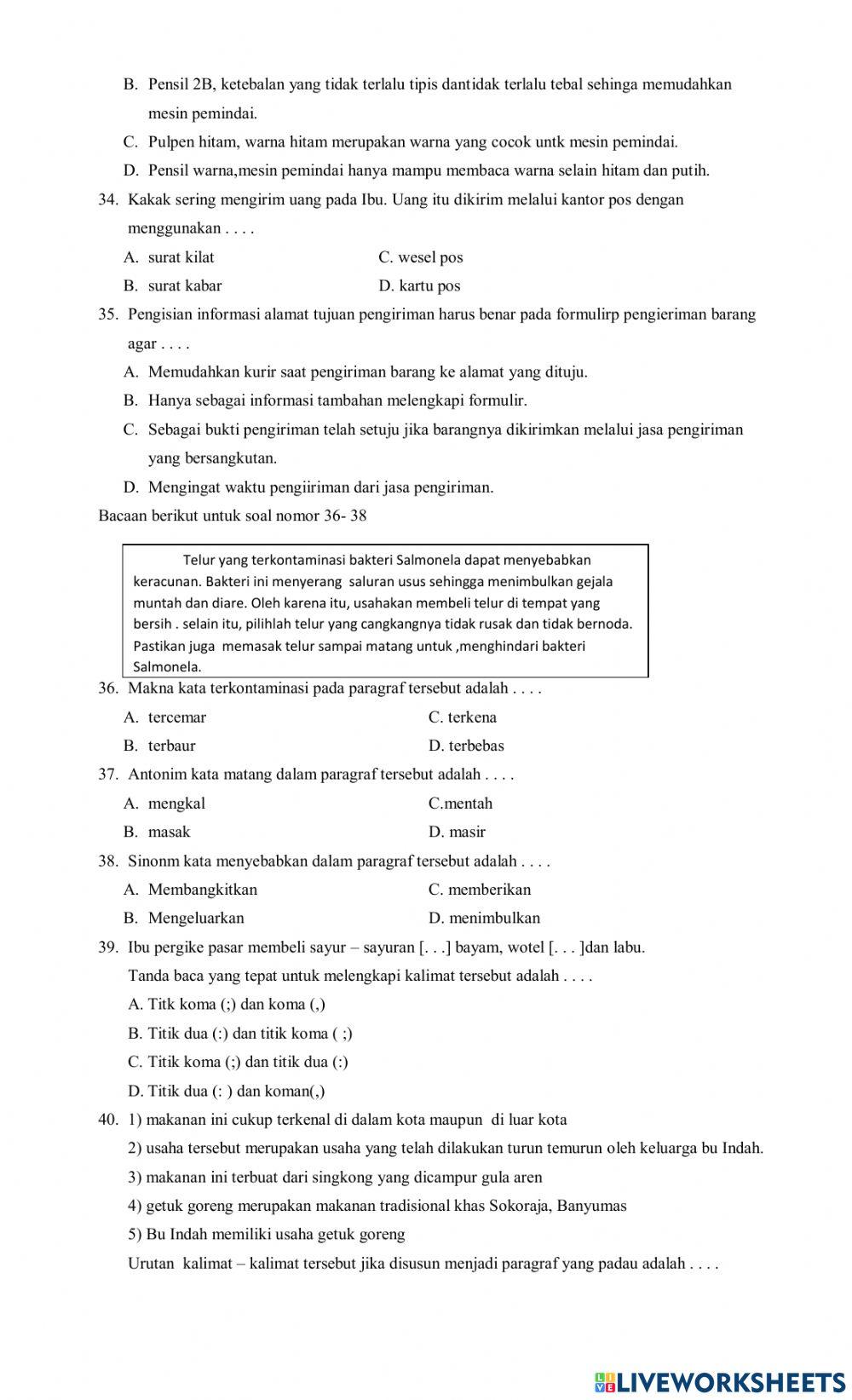 PAS Bahasa Indonesiia
