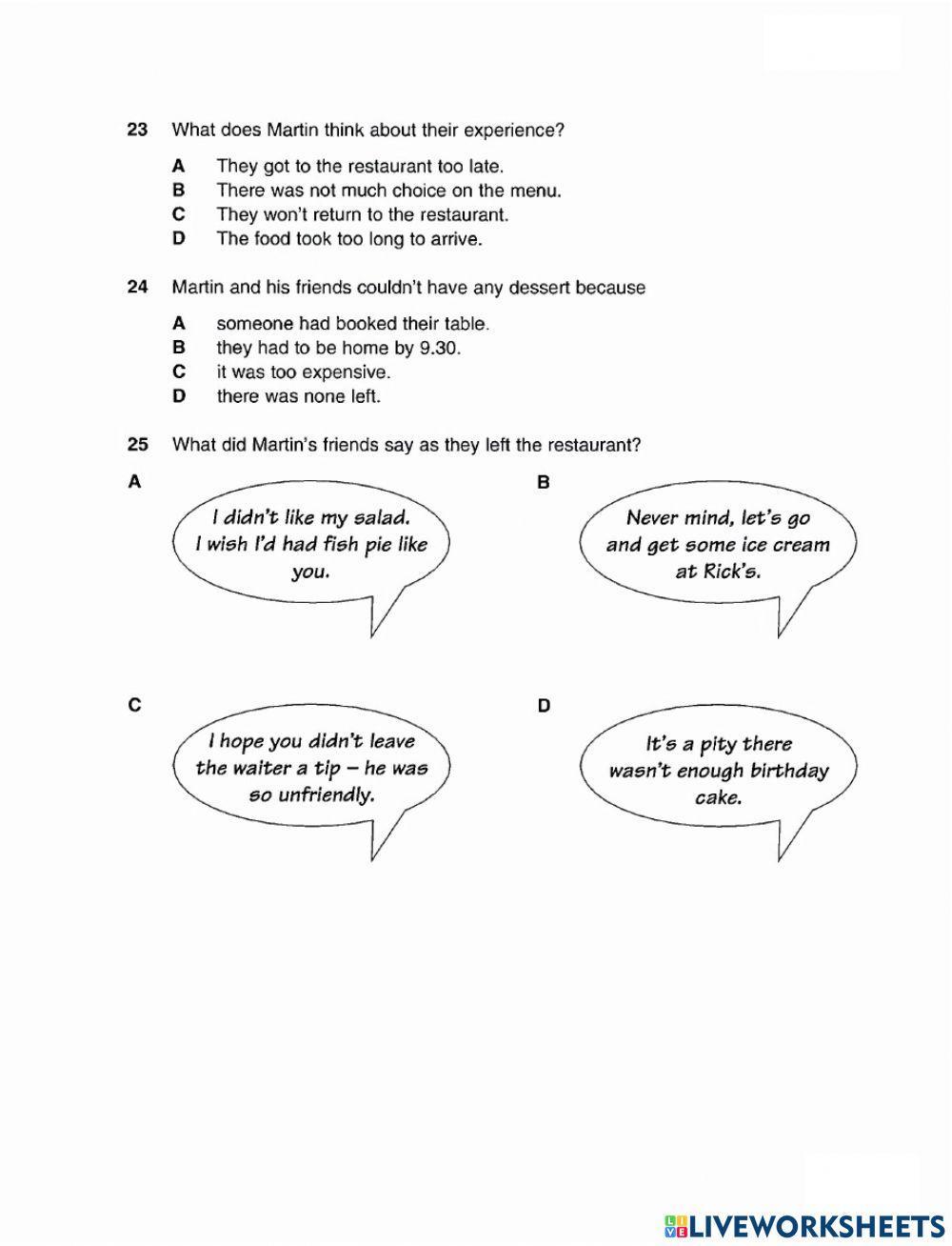 Pet 3-test 4-reading-part 4