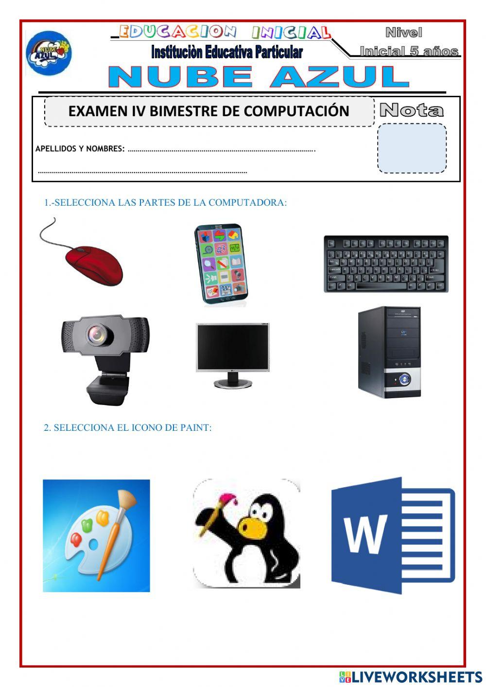 Examen de computacion