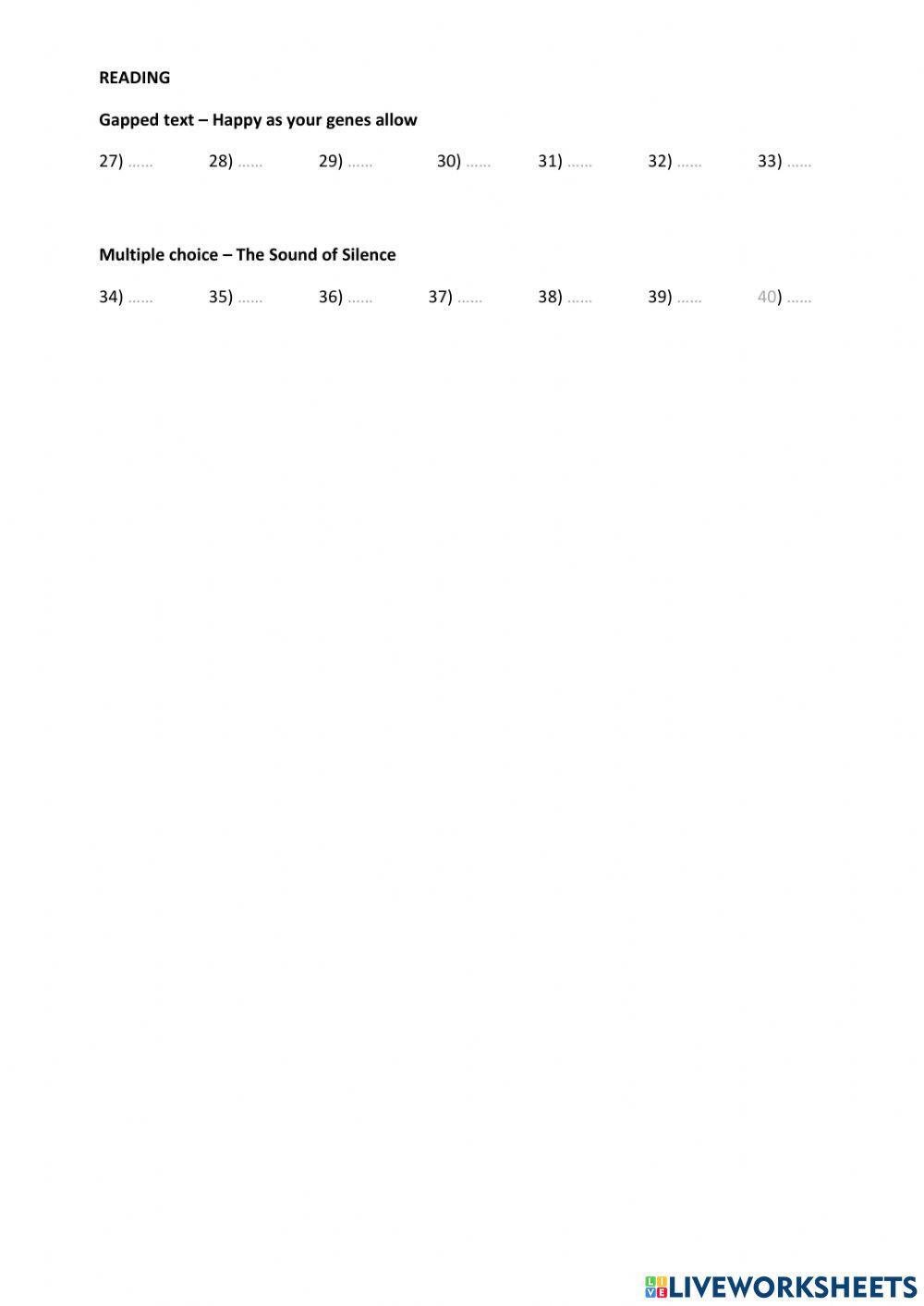 Prof answersheet rue