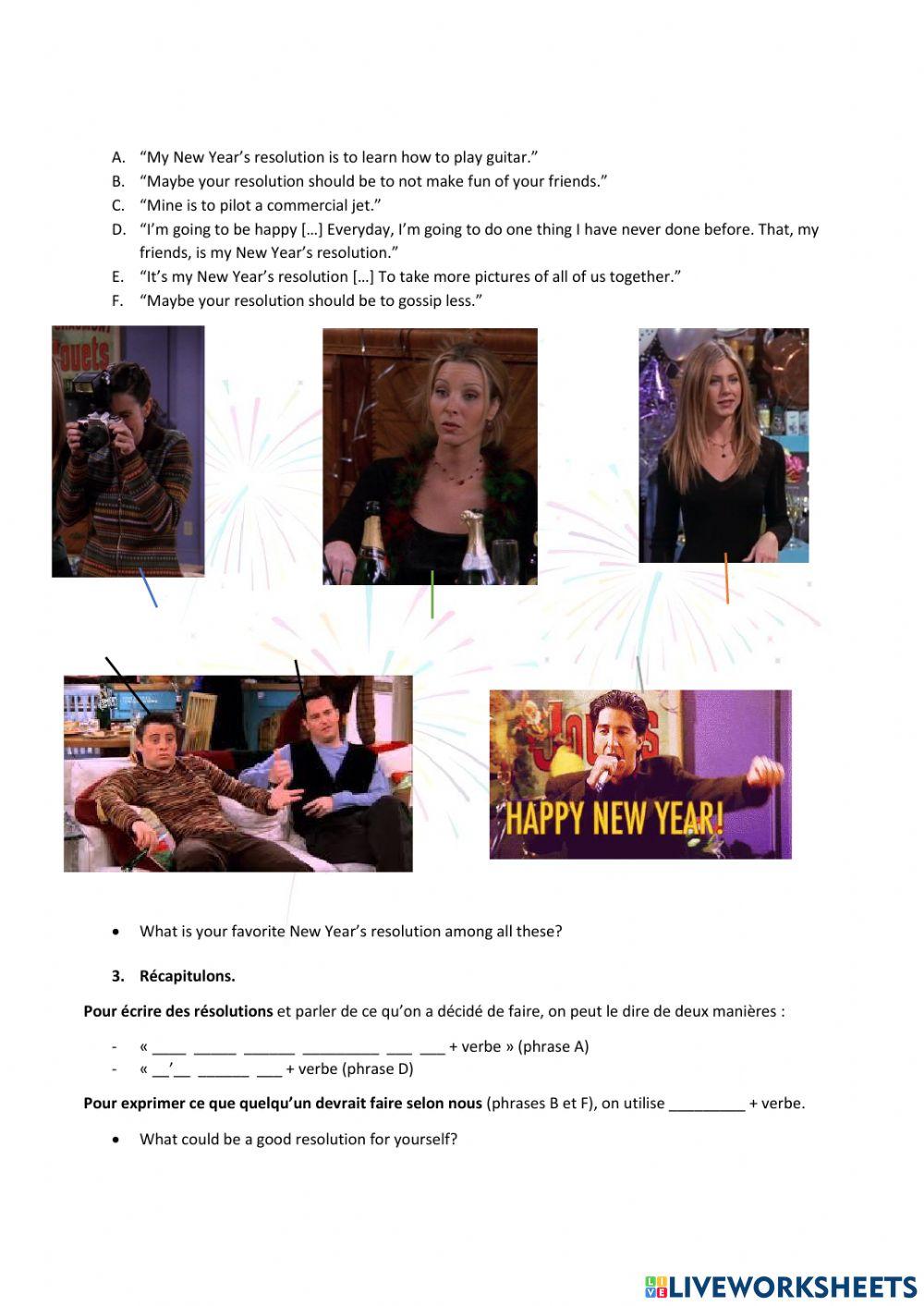 New Year's resolution