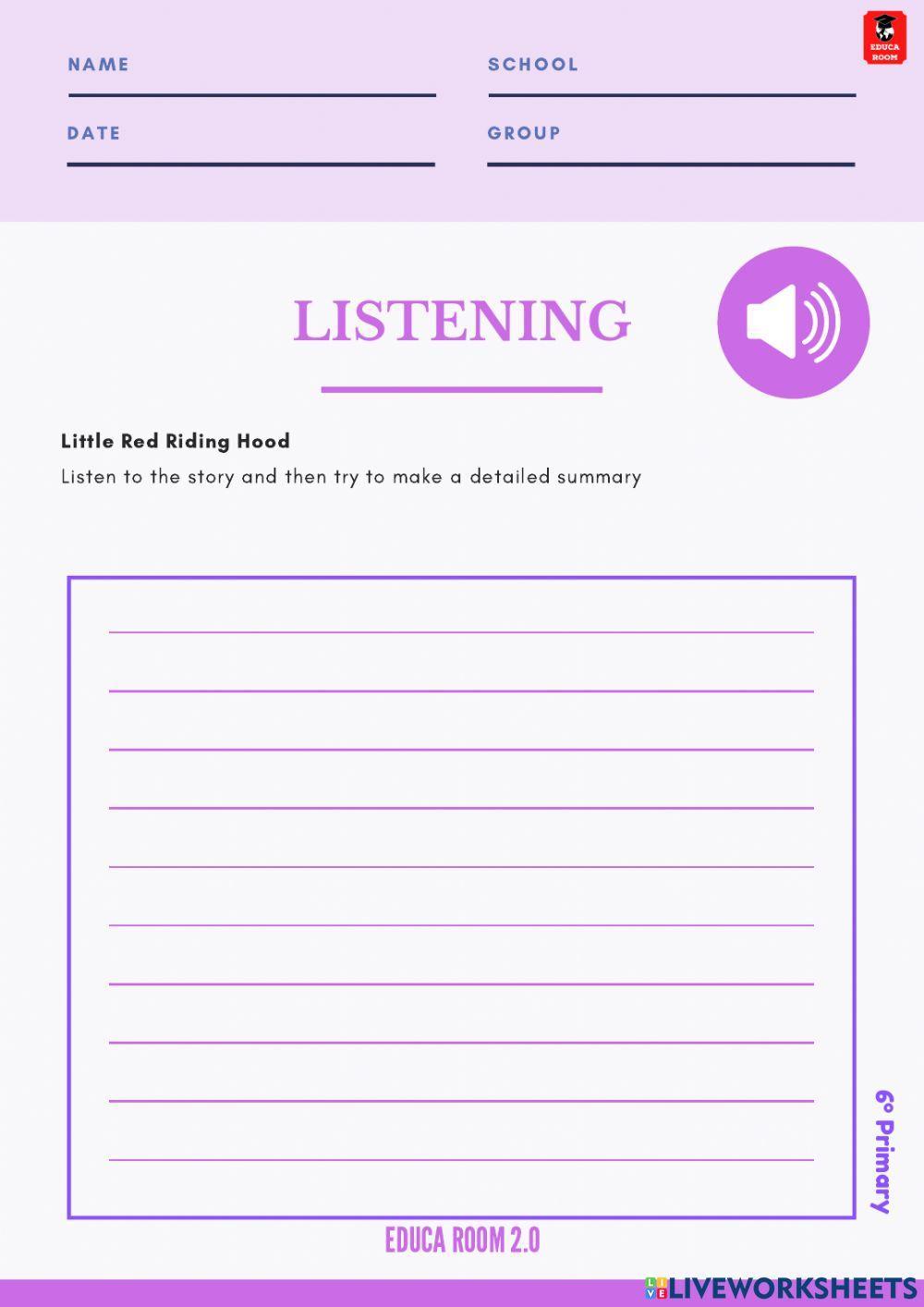 6º ud2 listening inglés