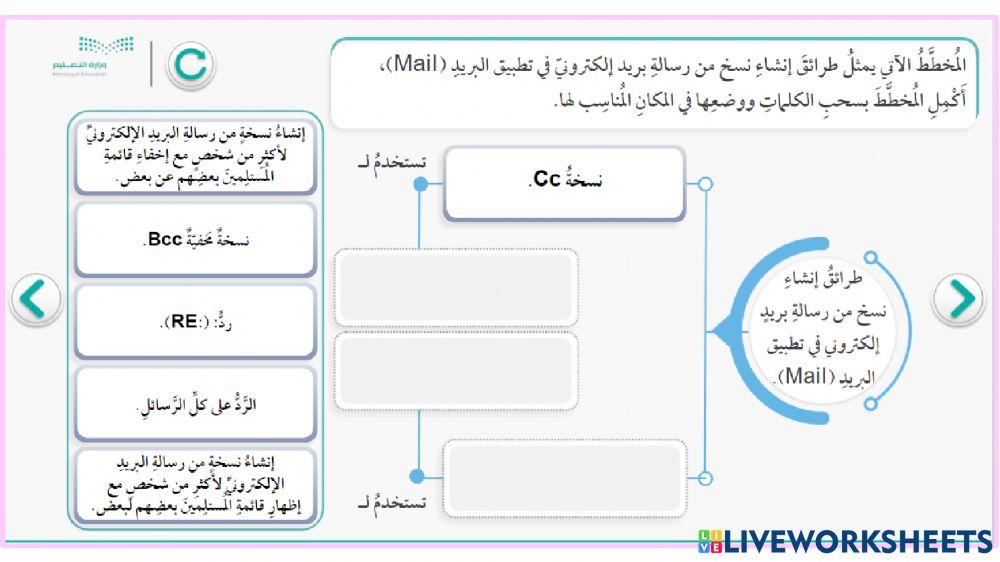 المهارات الرقمية - ارسال واستقبال البريد الالكتروني