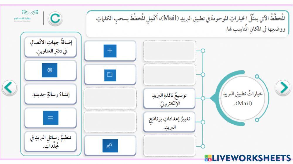 المهارات الرقمية - ارسال واستقبال البريد الالكتروني