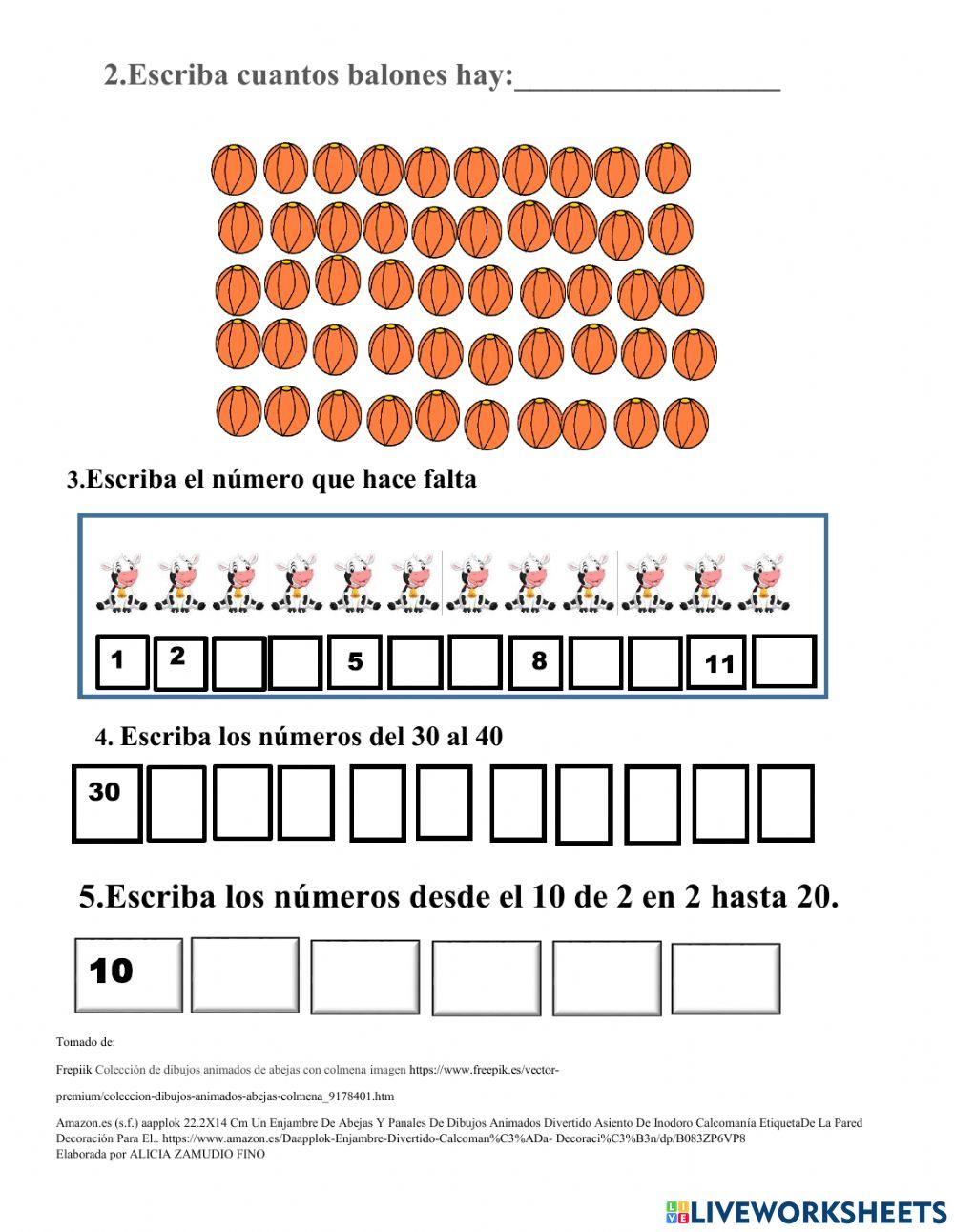 Saberes previos -Números