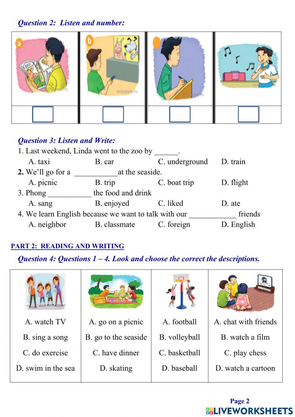 Tieng Anh lop 5 -1st Term test 01