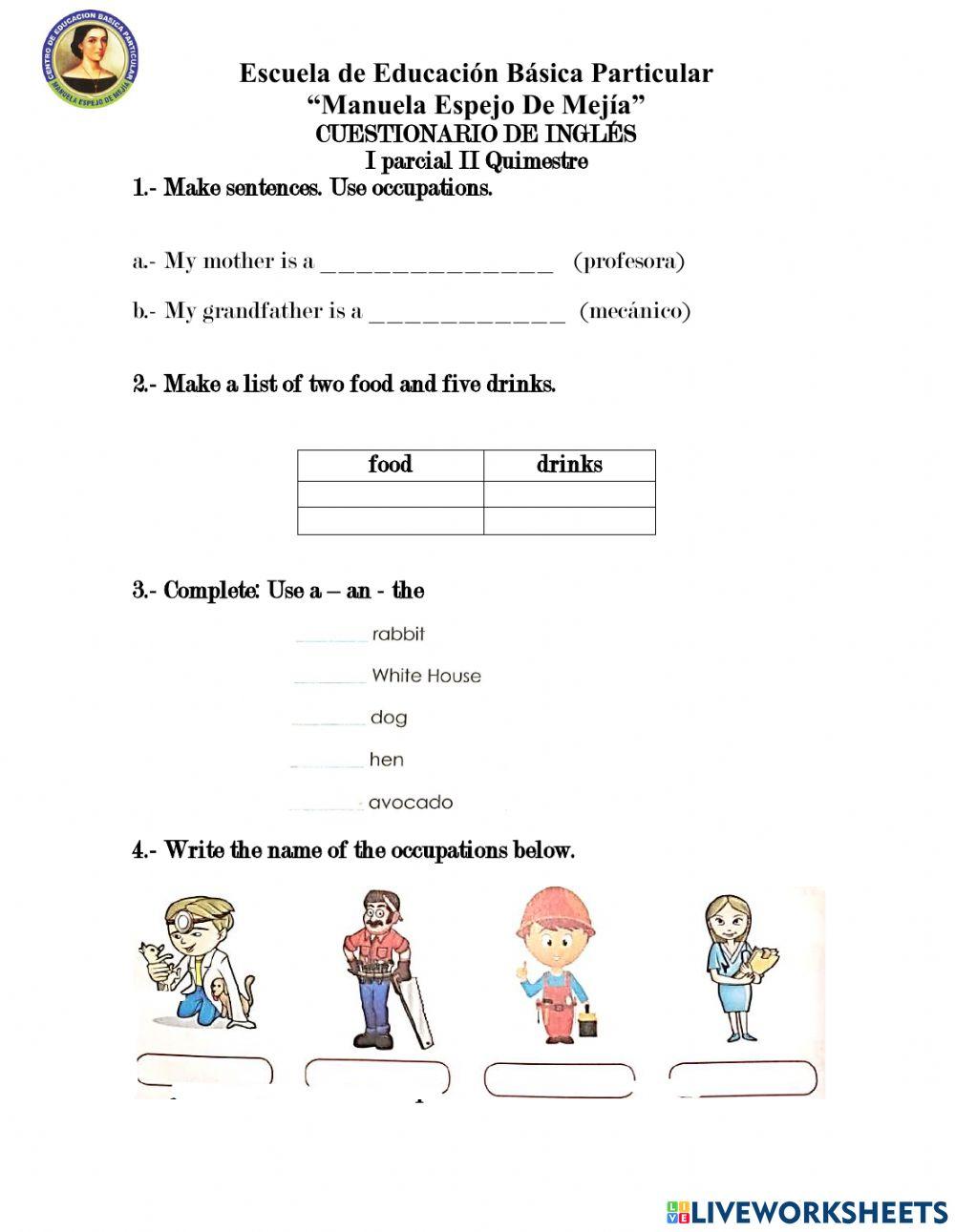 Aporte de ingles segundo q