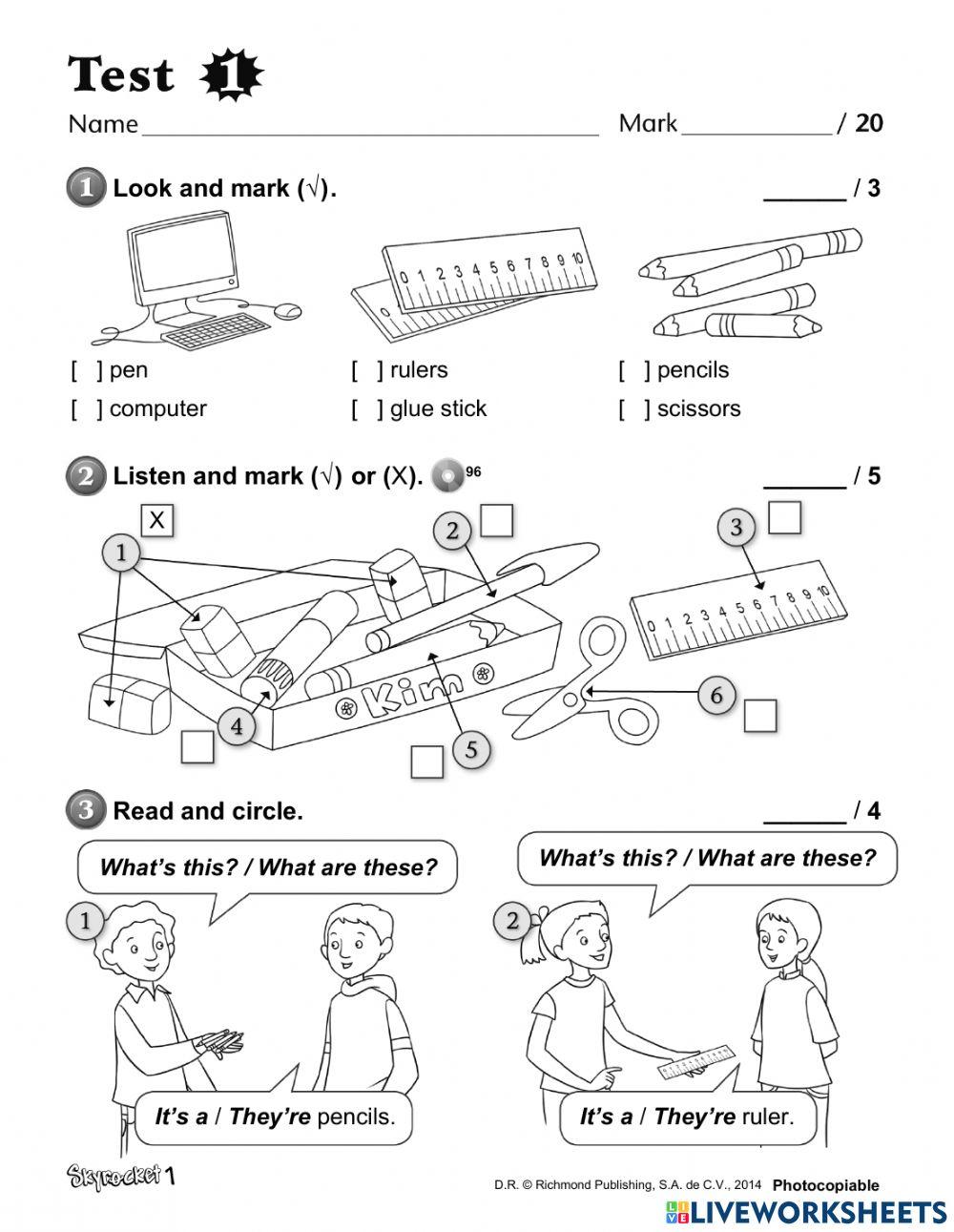 SKYROCKET 1 TEST UNIT 1