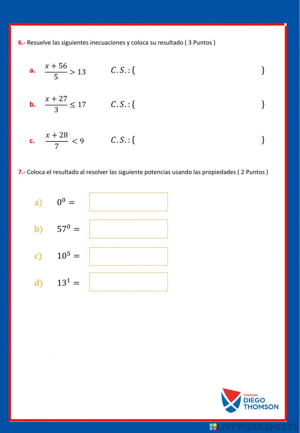 6to - X - Examen final