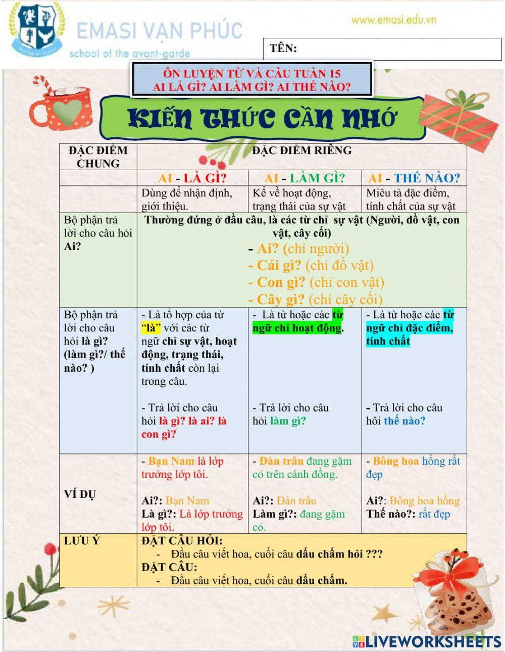 Ôn ltvc mẫu câu tổng hợp lớp 3