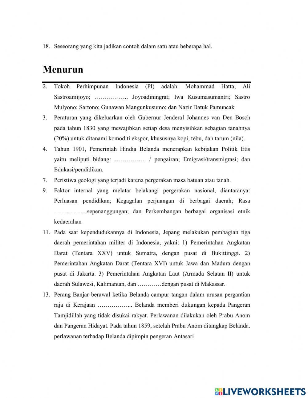 Crossword IPS Bagian Random Ke 75