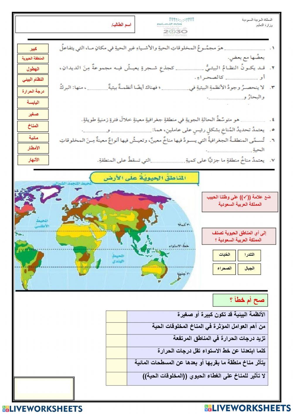 مقارنة الأنظمة البيئية